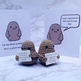2-Pack: Funny Positive Potato Cute Wool Knitting Doll