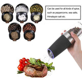 2-Pack: Gravity Electric Salt Pepper Grinder