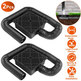 2-Pack: Gutter Downspout Extension Low Profile No Deep Digging Catch