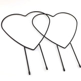 2-Pack: Heart-Shaped Plant Support Stake