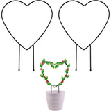2-Pack: Heart-Shaped Plant Support Stake