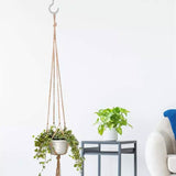 2-Pack: Indoor Outdoor Hanging Pot Rope Net Macrame Plant Hanger