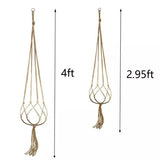 2-Pack: Indoor Outdoor Hanging Pot Rope Net Macrame Plant Hanger