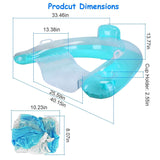 2-Pack: Inflatable Float Pool Chair with Cup Holder Arm Rest