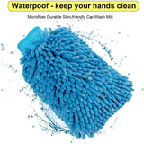 2-Pack: Large Size Microfiber Car Wash Mitt