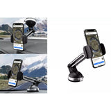2-Pack: LAX Extendable Car Mount Holder for Cellphone with Adjustable Clamp
