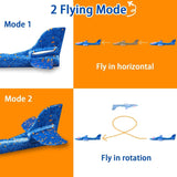 2-Pack: LED 17.5" Light Throwing Foam Airplane