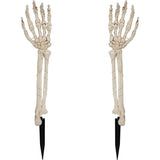 2-Pack: Light Up Skull Arm Stakes