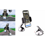 2-Pack: Long Clamp Car Mount Phone Holder for Dashboard and Windshield
