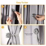 2-Pack: Magnetic Curtain Tiebacks