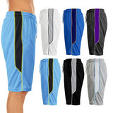 2-Pack: Men's Active Moisture-Wicking Mesh Performance Shorts