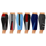2-Pack: Men's Active Moisture-Wicking Mesh Performance Shorts