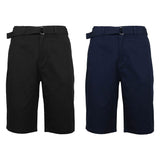 2-Pack: Men's Cotton Chino Shorts with Belt