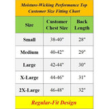 2-Pack: Men's Moisture Wicking Wrinkle Free Tagless Peformance Tops