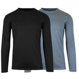 2-Pack: Men's Moisture Wicking Wrinkle Free Tagless Peformance Tops