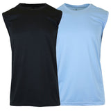 2-Pack: Men's Moisture Wicking Wrinkle Free Tagless Peformance Tops