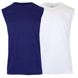 2-Pack: Men's Moisture Wicking Wrinkle Free Tagless Peformance Tops