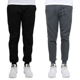 2-Pack: Men's Slim-Fit Fleece Jogger Sweatpants