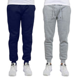 2-Pack: Men's Slim-Fit Fleece Jogger Sweatpants