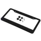 2-Pack: Metal License Plate Frame With Glitter Bling Rhinestone Diamonds