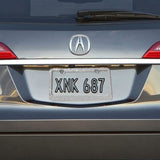 2-Pack: Metal License Plate Frame With Glitter Bling Rhinestone Diamonds