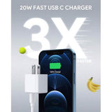 2-Pack: Mini 20W Fast Type C Wall Charger with PD 3.0