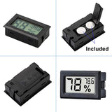 2-Pack: Mini Digital Hygrometer Gauge Indoor Thermometer