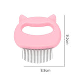 2-Pack: Pet Hair Removal And Massaging Shell Comb Brush For Grooming And Shedding