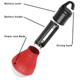 2-Pack: Portable Emergency Light Bulb with Hook