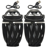 2-Pack: Power-To-Go True Wireless Stereo Lantern Flame Speakers