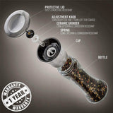 2-Pack: Premium Stainless Steel Salt and Pepper Grinder