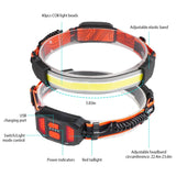 2-Pack: Rechargeable Headlamp 3 Light Modes Hand-Free