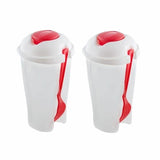 2-Pack: Salad or Lunch To Go Container With Fork & Dressing Cup