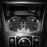 2-Pack: Shimmering Diamond Car Cup Mats