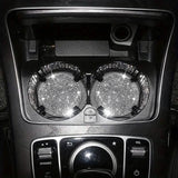 2-Pack: Shimmering Diamond Car Cup Mats