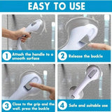 2-Pack: Shower Handle Grab Bars For Bathtubs And Showers