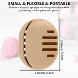 2-Pack: Silicone Makeup Sponge Holder Case