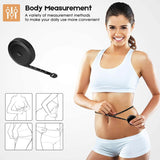 2-Pack: Soft Fashion Pink and Retractable Black Measuring Tape Set