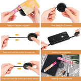 2-Pack: Soft Fashion Pink and Retractable Black Measuring Tape Set