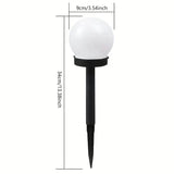 2-Pack: Solar LED Globe Powered Garden Light