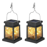 2-Pack: Solar Powered Hanging Lights 30 LED Beads