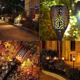 2-Pack: Solar Torch Lights Outdoor
