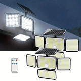 2-Pack: Super Bright Solar Motion Sensor Outdoor Light with Remote