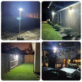 2-Pack: Super Bright Solar Motion Sensor Outdoor Light with Remote