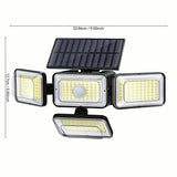 2-Pack: Super Bright Solar Motion Sensor Outdoor Light with Remote
