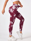 2 Pack Tie Dye Workout Seamless Leggings For Women High Waist Gym Leggings Yoga Pants, Seamless Leggings For Women High Waist Yoga Pants, Scrunch Butt Lifting Elastic Tights