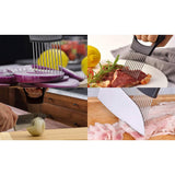 2-Pack: Ultra Sharp Knife Sharpener and Stainless Steel Vegetable and Meat Slicer Holder