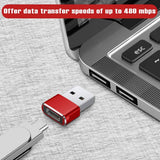 2-Pack: USB C Female to USB Male Adapter