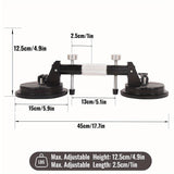 2 Pack Vacuum Suction Cup Glass Lifter Ceramic Tile Sucker Plate Horizontal Suction 110lbs Max Floor Lifting Tool