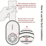 2-Pack:  Wall-Mounted Automatic Toothpaste Dispenser